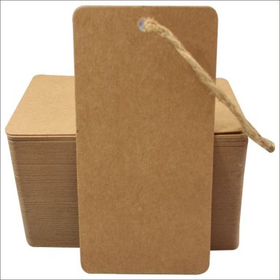 牛皮纸吊牌黑卡纸女装高档标签服装烫金童装吊牌小批量现货合格证图5