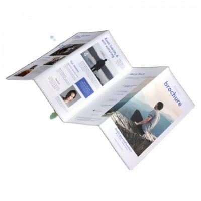 单页彩页三折页印刷 企业宣传册骑马钉样本图册说明书印刷图3