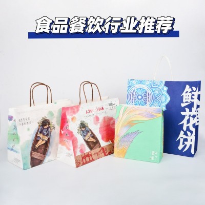 烫金礼品袋高级伴手礼包装手提袋节日纸袋新年春节生日礼物袋子图7