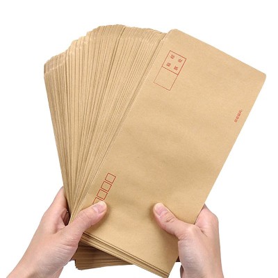 牛皮纸信封现货黄色公司学校增值税发票袋白色多规格加厚厂家批发图3