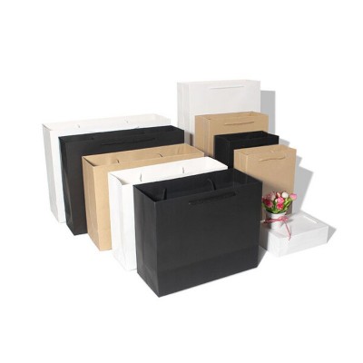 定制手提袋 商务广告牛皮纸袋 宣传企业白卡包装袋礼品袋子定做