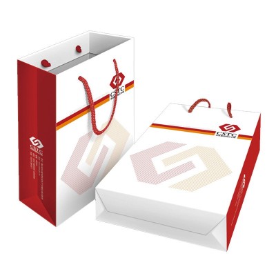 定制手提袋 商务广告牛皮纸袋 宣传企业白卡包装袋礼品袋子定做图5