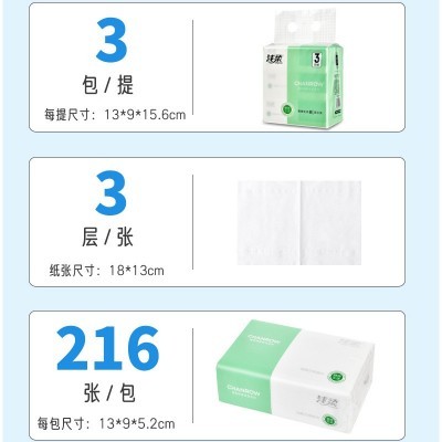 浅柔礼品抽纸一提三包抖音评分纸巾家用地推抽纸一件代发厂家批发图4