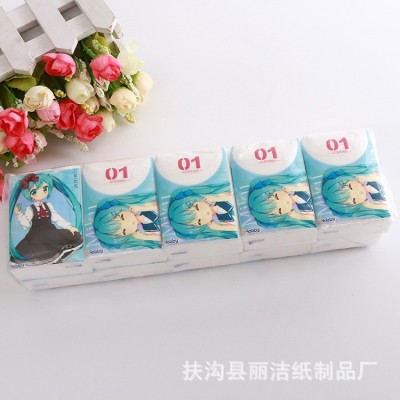广告迷你小包面纸巾定 制广告手帕纸可印logo企业餐饮木浆面巾纸