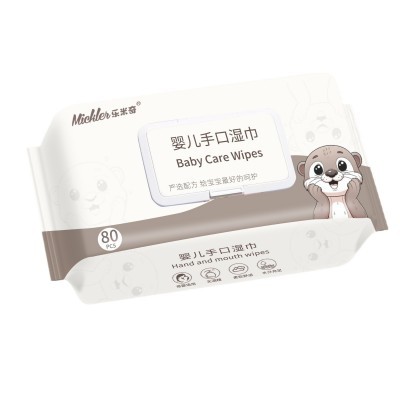 婴儿湿巾纸80抽家用大包厚款加大宝宝手口清洁婴幼儿湿纸巾母婴级图4