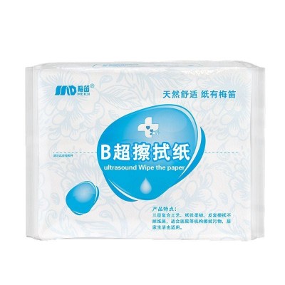 哇喔定制B超纸医院同款体检原木浆产妇加厚检查用纸耦合剂擦拭纸