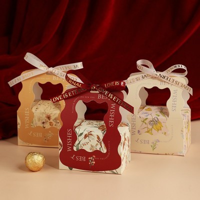 深圳厂家喜糖盒喜糖袋高级感ins风精致森系中国风结婚礼品盒定制图3