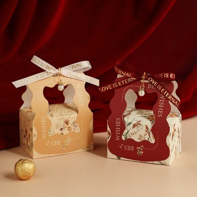 深圳厂家喜糖盒喜糖袋高级感ins风精致森系中国风结婚礼品盒定制图2