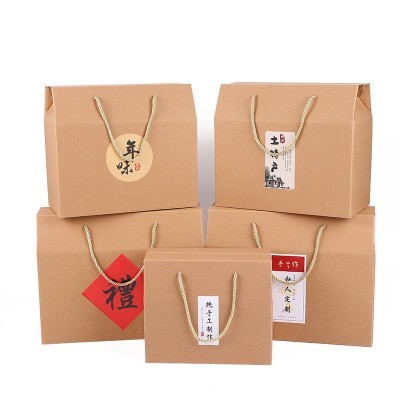 深圳源头厂家坚果手提礼品盒定做logo尺寸瓦楞屋顶水果 包装盒定制图4