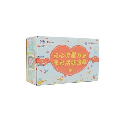 免胶带拉链纸箱 数码美妆食品彩色撕拉纸盒 电商化妆品拉链快递盒图4