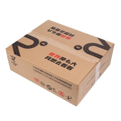 广东瓦楞纸箱定做印刷LOGO批量纸盒订做工厂纸箱包装邮政箱子定制图4