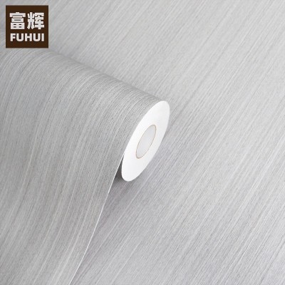 浅灰色木纹贴纸自粘墙纸壁纸壁柜衣柜翻新贴竖直细条纹波音软片图4