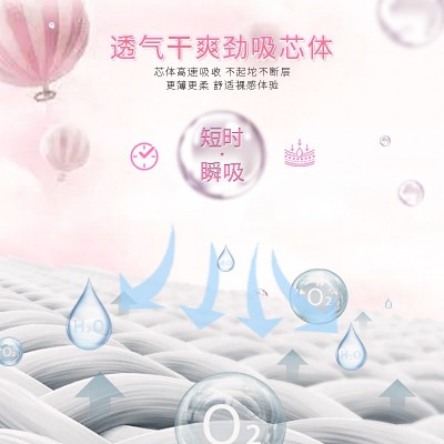 青春少女系列新款卫生巾日夜组合丝柔超薄棉姨妈巾厂家整箱批发图4