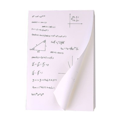 加厚白纸本学生用演草纸稿纸演算纸18K米黄色空白草稿纸批发图4