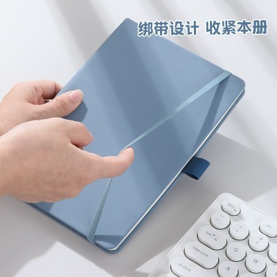 跨境A5高颜值商务办公笔记本定制logo日记绑带记事本温州本子批发图3