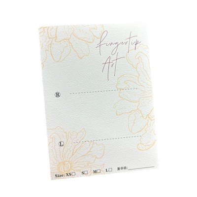 多款式高级感ins美甲背景卡纸大尺寸高级穿戴甲展示卡片说明印刷图5