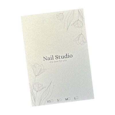 现货轻奢高档穿戴甲卡纸背景卡片美甲饰品展示专用小卡片批发图2