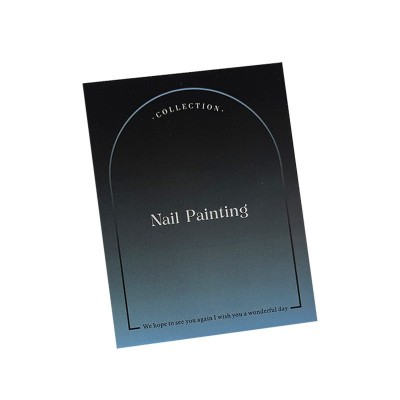 定制使用说明 高级渐变ins简约美甲展示卡纸 穿戴甲卡纸设 计批发图2