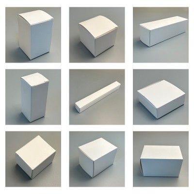 现货白卡纸盒批发多规格空小白盒正方形长方形通用白色纸盒包装盒图5