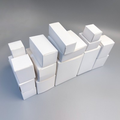 现货白卡纸盒批发多规格空小白盒正方形长方形通用白色纸盒包装盒图3