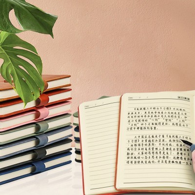 a5笔记本定制pu面时尚学生日记本U型扣软抄本 办公商务会议记事本图2