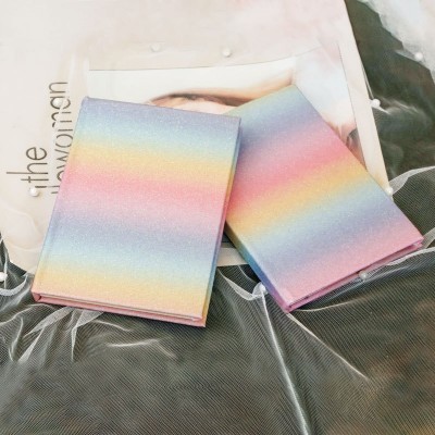 万事发创意彩虹炫彩笔记本小女生便携式减压小本子可爱记事留言本图5