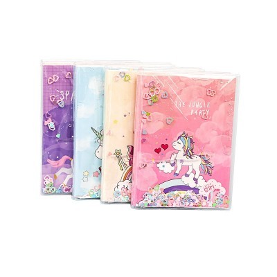 笔记本小本可爱海洋独角兽手帐本高颜值ins风本子活页手账本套装图3