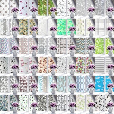 代发包邮自粘磨砂玻璃贴纸卫生间透光不透明窗户阳台遮光窗花纸图3