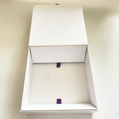 手提式折叠礼盒定制跨境外贸服装包装盒一片式翻盖礼品盒定做logo