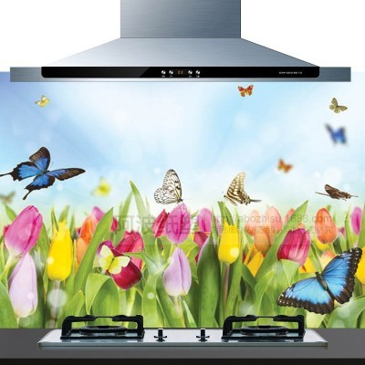 厨房防油贴纸 75*45彩色加厚防潮耐高温铝箔瓷砖贴墙画贴纸图2