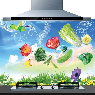 厨房防油贴纸 75*45彩色加厚防潮耐高温铝箔瓷砖贴墙画贴纸图3