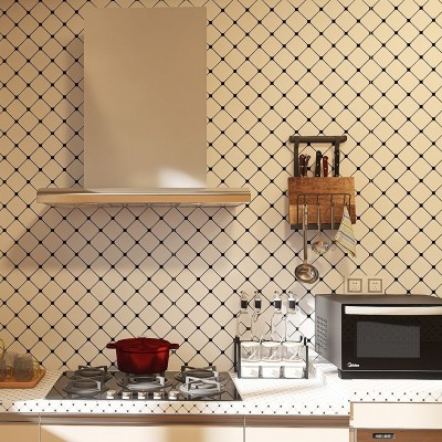厨房家用防油烟墙纸耐高温加厚墙贴壁纸灶台瓷砖防水自粘贴纸图5