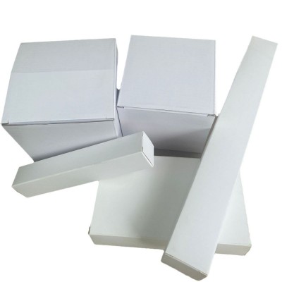 2mm长方形白瓦楞纸盒现货三层加厚正方型加厚包装盒图4