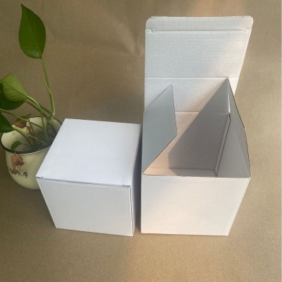 2mm长方形白瓦楞纸盒现货三层加厚正方型加厚包装盒图5