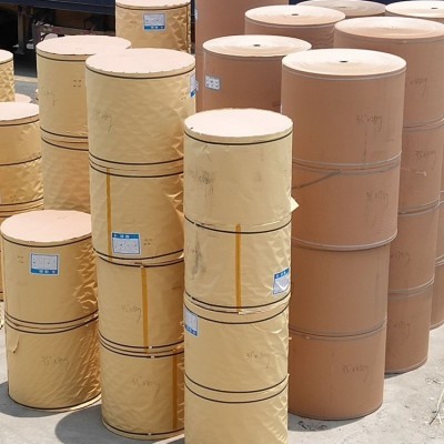 工厂直销牛皮纸批发黄牛皮纸印刷包装盒牛卡纸玖龙牛皮纸原纸图2