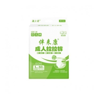 成人拉拉裤L码80片内裤式纸尿裤老年人尿不湿大号失禁用一件代发