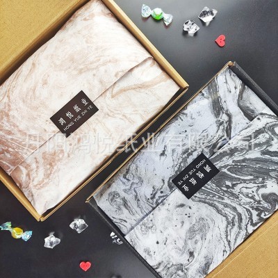 跨境复古中国风拷贝纸大理石纹古风雪梨纸17g衣服服装包装纸批发图3
