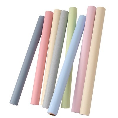 批发自粘墙纸家用卧室防水防潮宿舍翻新贴纯色背景墙贴壁 纸加厚图4