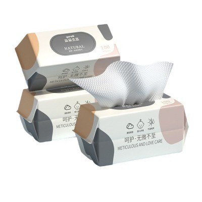 全棉国潮婴儿 一次性洁面洗脸巾 全棉抽纸美容院洗面洁面绵柔巾图4
