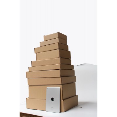 飞机盒T5加强B坑加厚硬纸箱包装盒牛皮纸盒30 21.5 5CM瓦楞厂图3