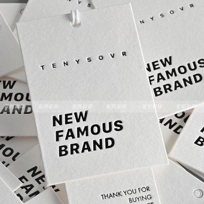 小批量纸卡折卡白卡卡片双铜纸吊牌印刷挂牌加厚卡纸防伪定制图3