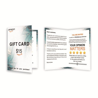 小清新电商折卡印刷英文折叠卡制作片日文折页外贸说明书感谢贺卡图5