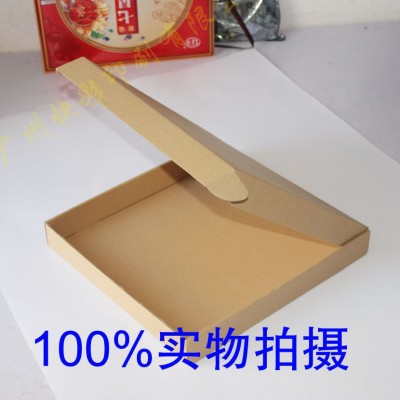 现货390*390*50mm汽车用品牛皮纸包装盒汽车方向盘套飞机盒图3