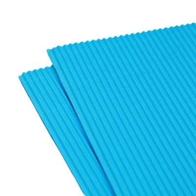 厂家直供彩色楞纸 彩虹色FSC加厚坑纸瓦楞纸 BC楞型手工瓦楞纸板图5