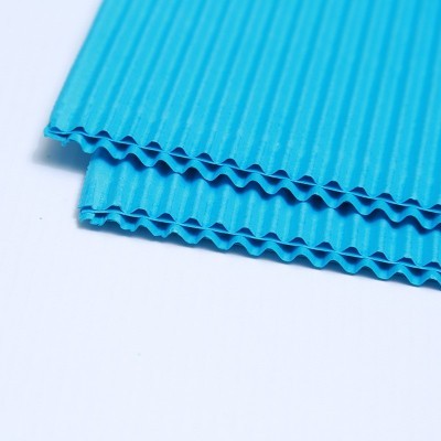 厂家直供彩色楞纸 彩虹色FSC加厚坑纸瓦楞纸 BC楞型手工瓦楞纸板图2