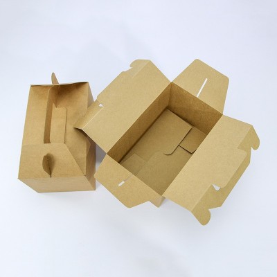 一次性炸鸡外卖打包盒批发 牛皮纸加厚手提乳鸽烧鸡包装 盒炸鸡盒图4