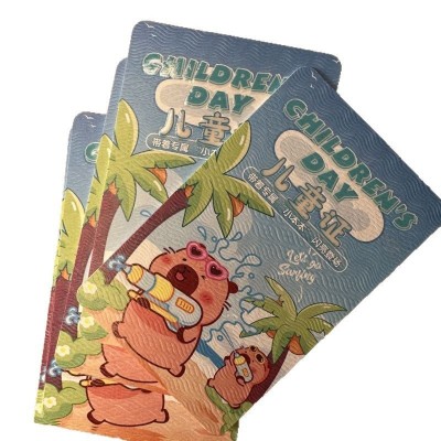 圆角小卡定制入园证工作证卡定制印刷明星周边小卡售后卡纸印刷图3