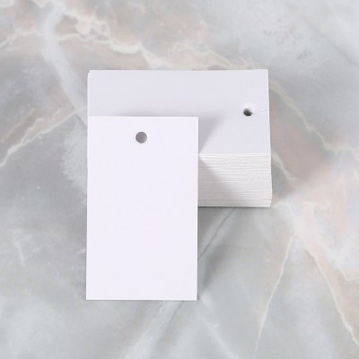 现货空白白卡牛皮纸黑卡纸服装标志吊牌厂家定做女装吊卡印字定制