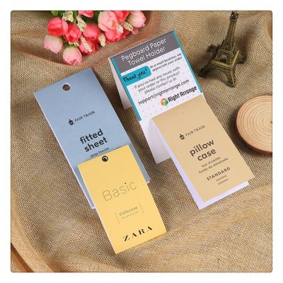 服装吊牌定做卡头对折纸卡发夹卡烫金吊牌各种工艺卡片免费设计图3