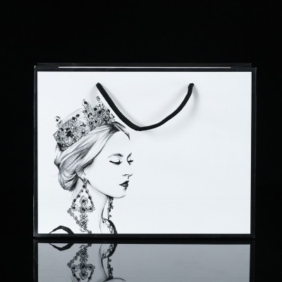 厂家直供礼品盒手提袋服装购物手提袋外卖广告包装袋免费设计包邮图5